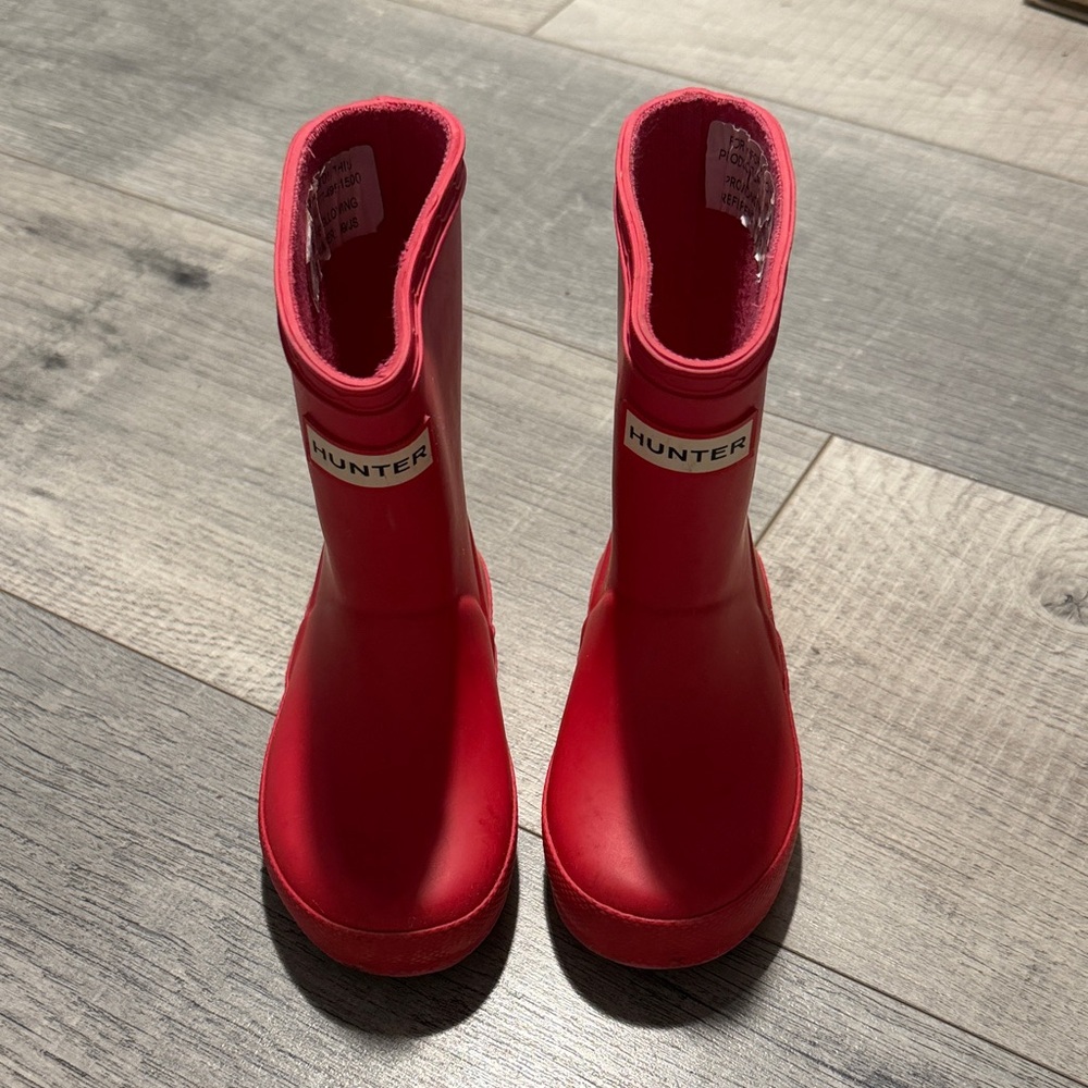 Hunter Bold Scarlet Waterproof Boots